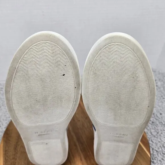 M.Gemi The Ambra White Blue Leather Casual Lace Up Daily Sneakers Womens 38.5