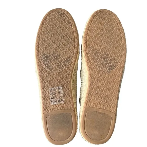 MICHAEL KORS Kendrick Glitter Chain-Mesh Slip-On Espadrille Size 7.5