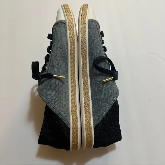 Michael Kors Kristy Blue Heel Slide Cap Espadrille Sneakers Size 10 Quiet Luxury