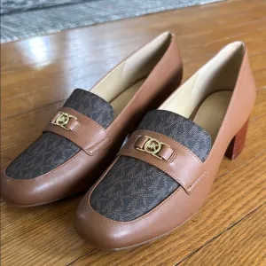 Michael Kors monogram loafers
