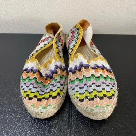 MISSONI x Castañer rainbow knit Kenda espadrilles 38