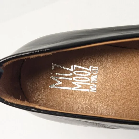 Miz Mooz Loraine Chunky Loafers, Black Leather, Women's 40 EU (US 9-9.5)