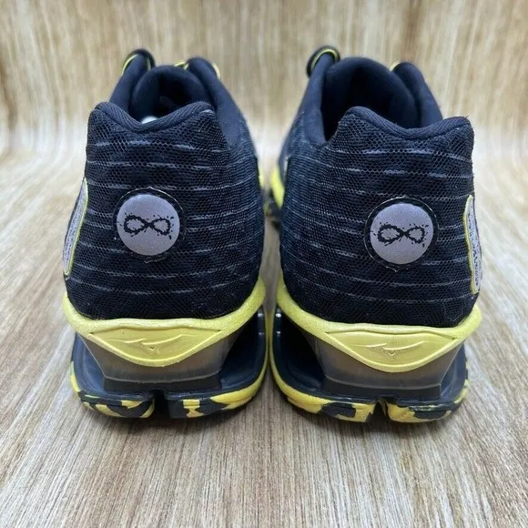 Mizuno Wave Prophecy 4 Men's Size 13 Black‎ Grey Yellow Running Sneakers Shoes