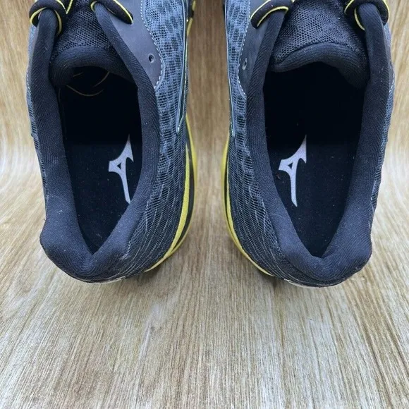 Mizuno Wave Prophecy 4 Men's Size 13 Black‎ Grey Yellow Running Sneakers Shoes