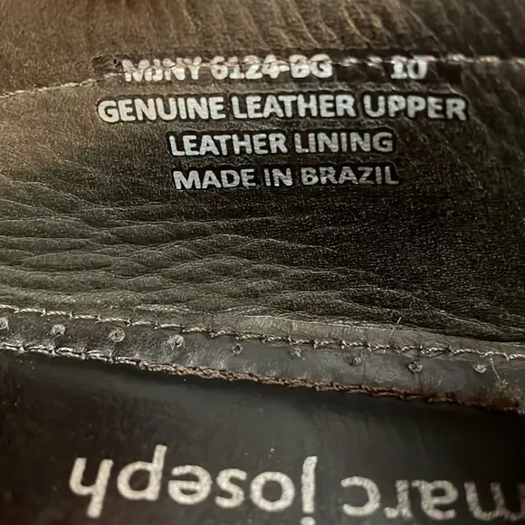 MJNY By Marc Joseph Genuine Leather Slip On Loafers Men Size 10