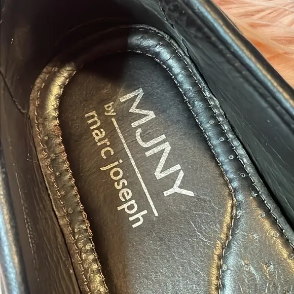 MJNY By Marc Joseph Genuine Leather Slip On Loafers Men Size 10