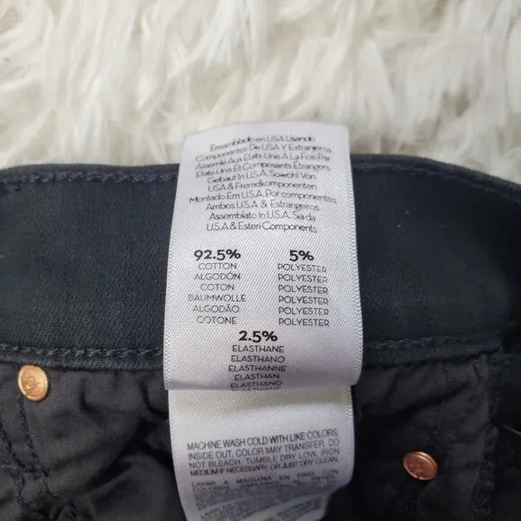 Mother The Insider Crop Black Jeans 26 / 2