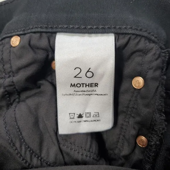 Mother The Insider Crop Black Jeans 26 / 2