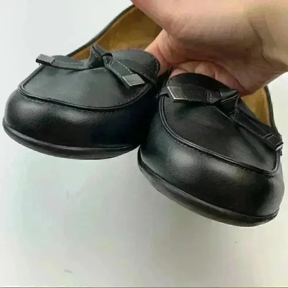 Natural soul Flats size 10 W Gracee black loafers