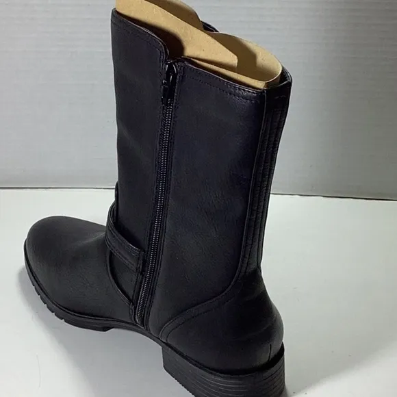 Naturalizer Woman’s Gloriah Black Smooth Boots