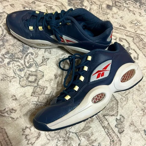 Navy Question Allen Iverson Reebox Sneakers