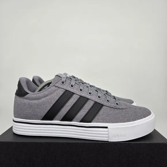New adidas Daily 4.0 Grey Core Black Men's Shoes Size 10.5