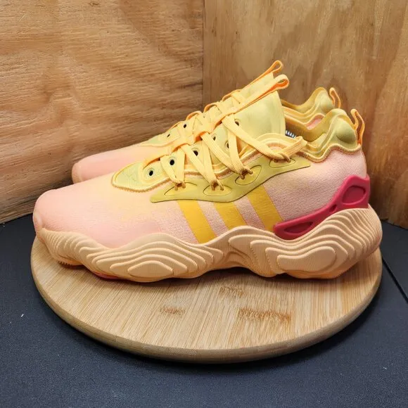 New Adidas Trae Young 3 Acid Orange Mens Basketball Sneakers Size 9.5 Shoes