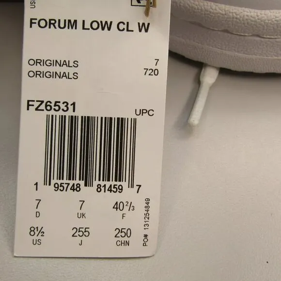 NEW ADIDAS Womens Forum Low Classic Sneaker Athletic Tennis  Round Toe Size 8.5