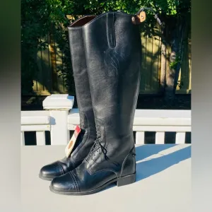 NEW Ariat Challenge Field Horse Riding Boots Womens Size 7.5 Black Medium Height