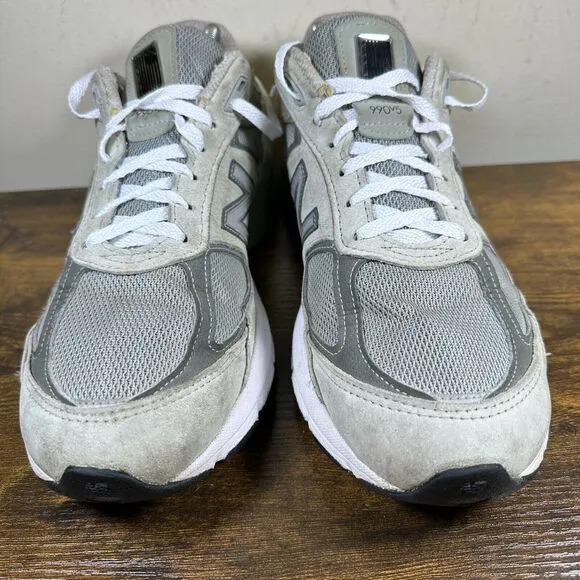 New Balance 2019 990v5 Gray White Shoes‎ Sneakers Mens Size 10 D