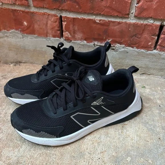 New Balance 545 Mens 6.5 Black Running Sneakers Shoes