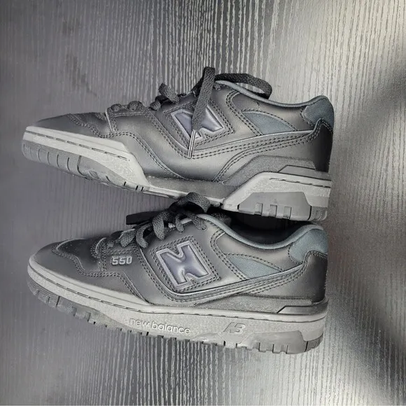 New Balance 550 GS | Black • Gray | Youth Size 4.5