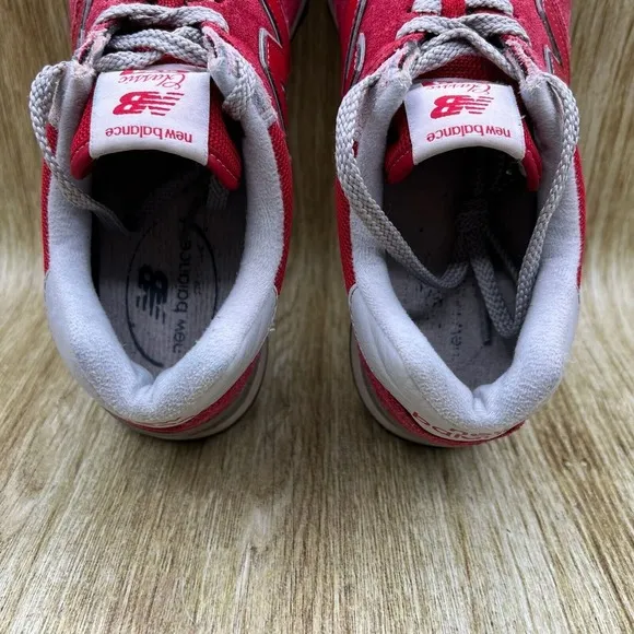 New Balance 574 Men's Size 9.5 D Red Suede Casual Sneakers Shoes‎ ML574ERD