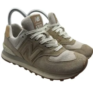 New Balance 574 ML574AA2 Men’s 5 Women 6.5 Brown White Retro Casual Sneakers