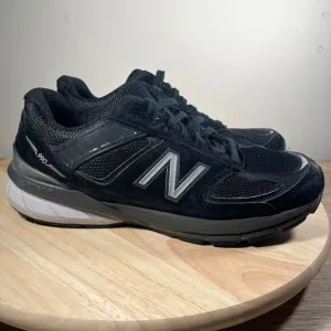 New Balance 990v5 Womens 8.5 Shoes Black Suede Casual Athletic Running Sneakers