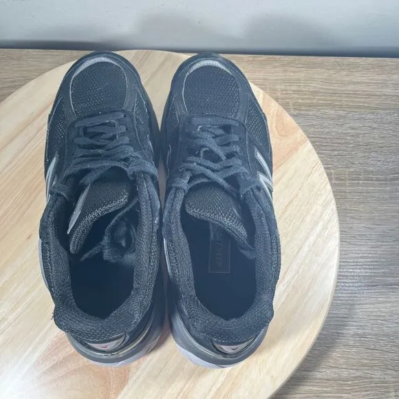 New Balance 990v5 Womens 8.5 Shoes Black Suede Casual Athletic Running Sneakers