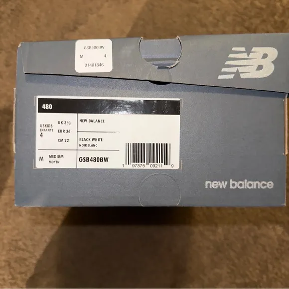 New Balance Black and White Sneakers