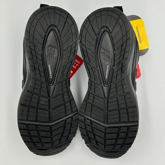 New Balance Black Leather Sneakers Men's 7D Slip Resistant MX608AB5 New in Box
