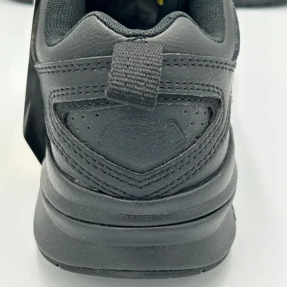 New Balance Black Leather Sneakers Men's 7D Slip Resistant MX608AB5 New in Box