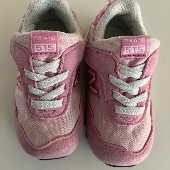 New Balance Kids 515 New-B Hook-and-Loop  infant baby girl raspberry pink