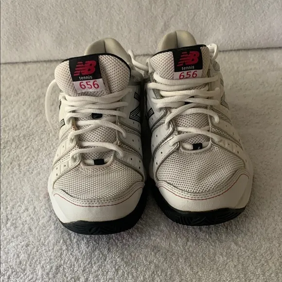 New Balance White and Black Sneakers Classic Design