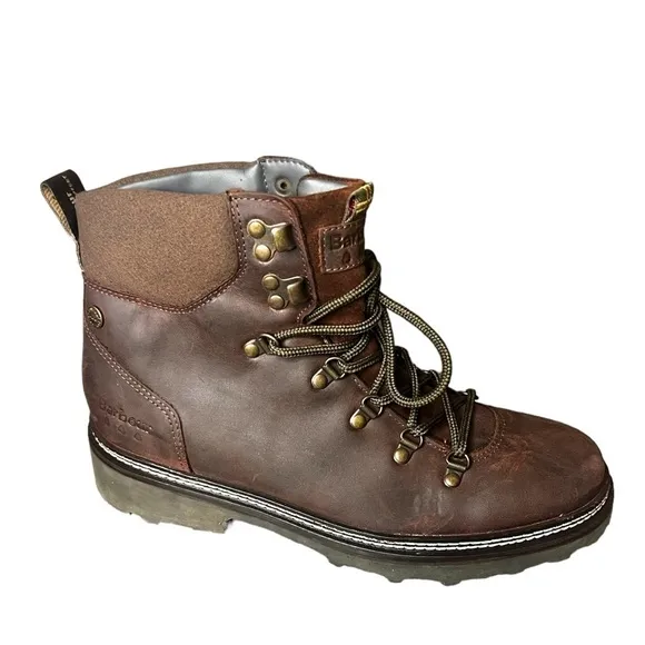 New ▶️ Barbour ◀️ Belgrave Bootie Brown. Womens US 8 Size 6 (measured insoles )