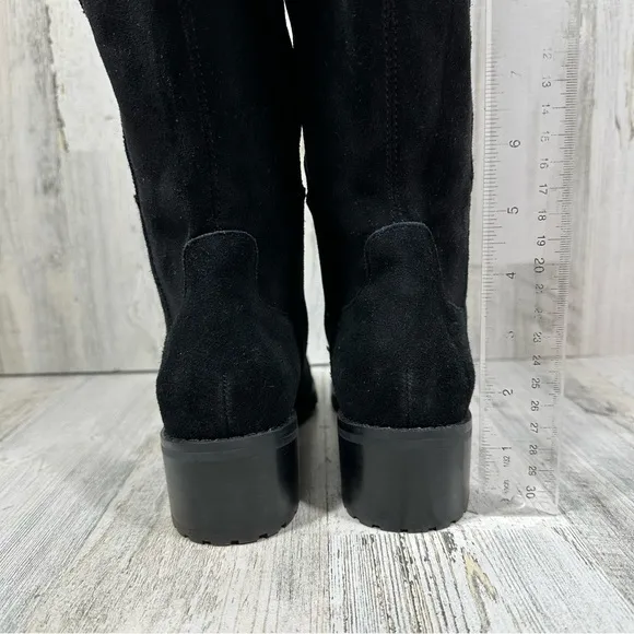 NEW Blondo Sierra Black Suede Leather Waterproof Over the Knee Boots #1295