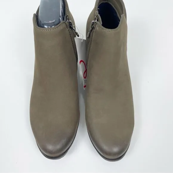 NEW Blondo Villa Waterproof Ankle Boots Booties Taupe Nubuck 7.5