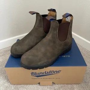 New Blundstone Rustic Brown 584 Thermal Leather Chelsea Boots (Size AU 5.5)