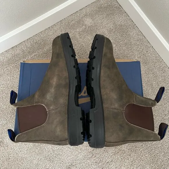 New Blundstone Rustic Brown 584 Thermal Leather Chelsea Boots (Size AU 5.5)