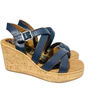 NEW BOC Wedge Sandal Cork Sole Straps Platform Heel Summer Vacation Classic 11