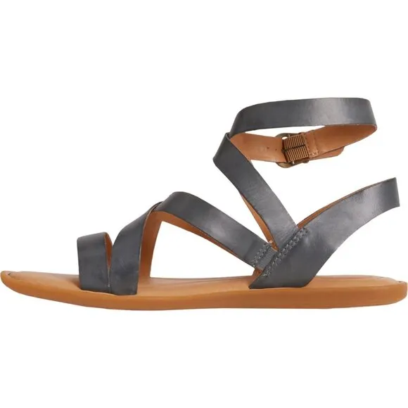 new BORN Leather Libra Flat Gladiator Comfort Sandals in Blue for women (2352)