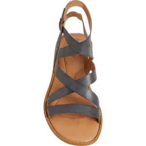 new BORN Leather Libra Flat Gladiator Comfort Sandals in Blue for women (2352)