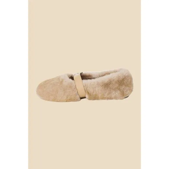 NEW COCONUTS BY MATISSE women's nome furry mary jane flats in natural