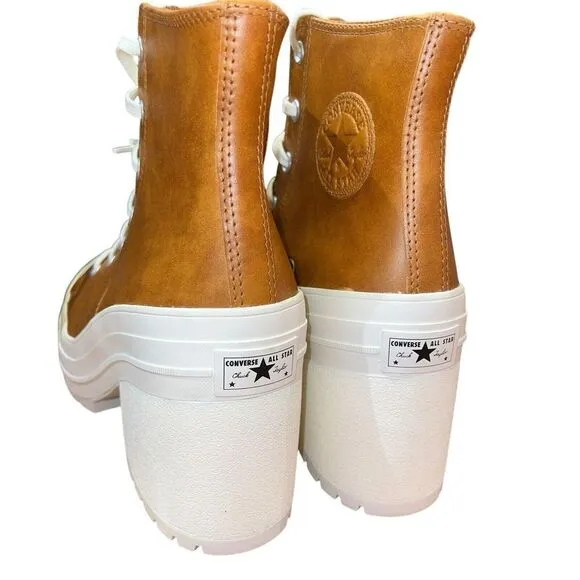 New Converse Chuck 70 De Luxe Heel Leather Hi Platform Boots A12866C Size 9