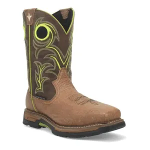 NEW DAN POST. men's comp-toe waterproof hurricane storms eye work boot in brown/