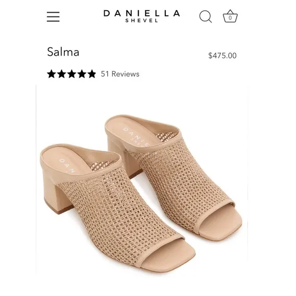 New Daniella Shevel leather rafia sandals size 11