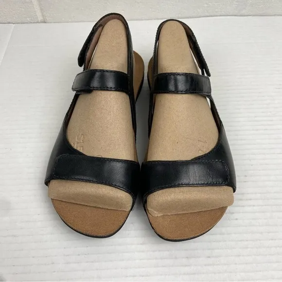 NEW Dansko Ronda Waxy Burnished Sandals Women's EU36/US 5.5-6 Black