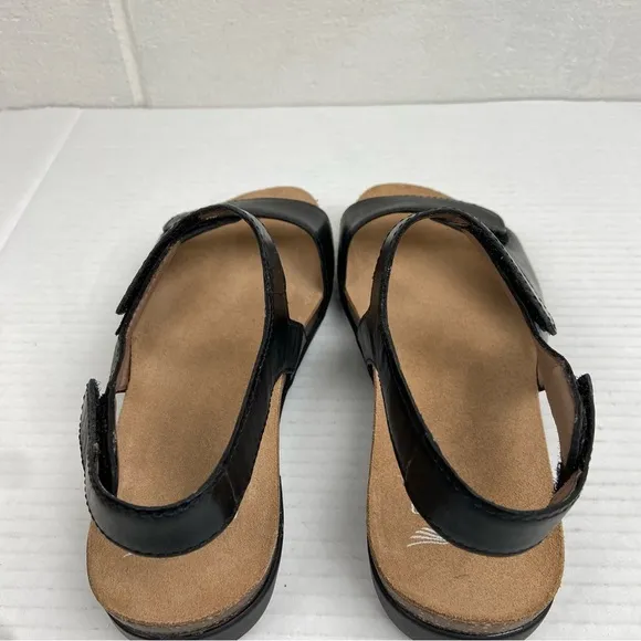 NEW Dansko Ronda Waxy Burnished Sandals Women's EU36/US 5.5-6 Black