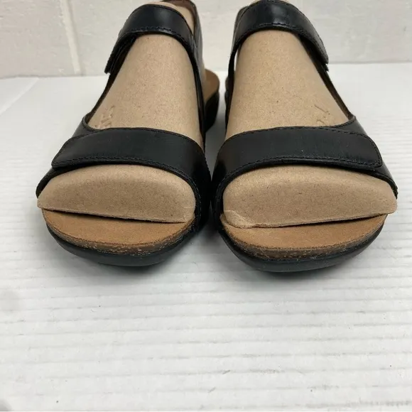 NEW Dansko Ronda Waxy Burnished Sandals Women's EU36/US 5.5-6 Black