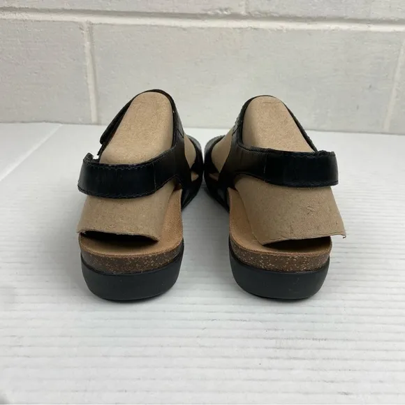 NEW Dansko Ronda Waxy Burnished Sandals Women's EU36/US 5.5-6 Black