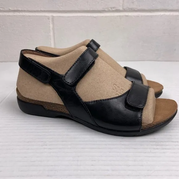 NEW Dansko Ronda Waxy Burnished Sandals Women's EU36/US 5.5-6 Black