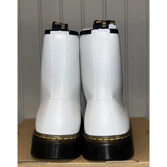 NEW Doc Martens Zavala Leather Combat Boots Women’s Size 7 White Air Cushioned