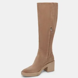NEW DOLCE VITA Suede Harrah H2o High Shaft Boots Truffle Suede FOR WOMEN 763mn